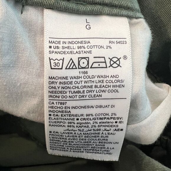 EUC Old Navy Women’s Chino Pants Size L Army Green (W7) - Picture 3 of 7